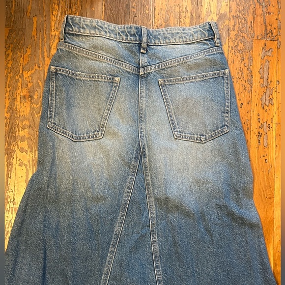 Denim Maxi Skirt - Picture 3 of 6